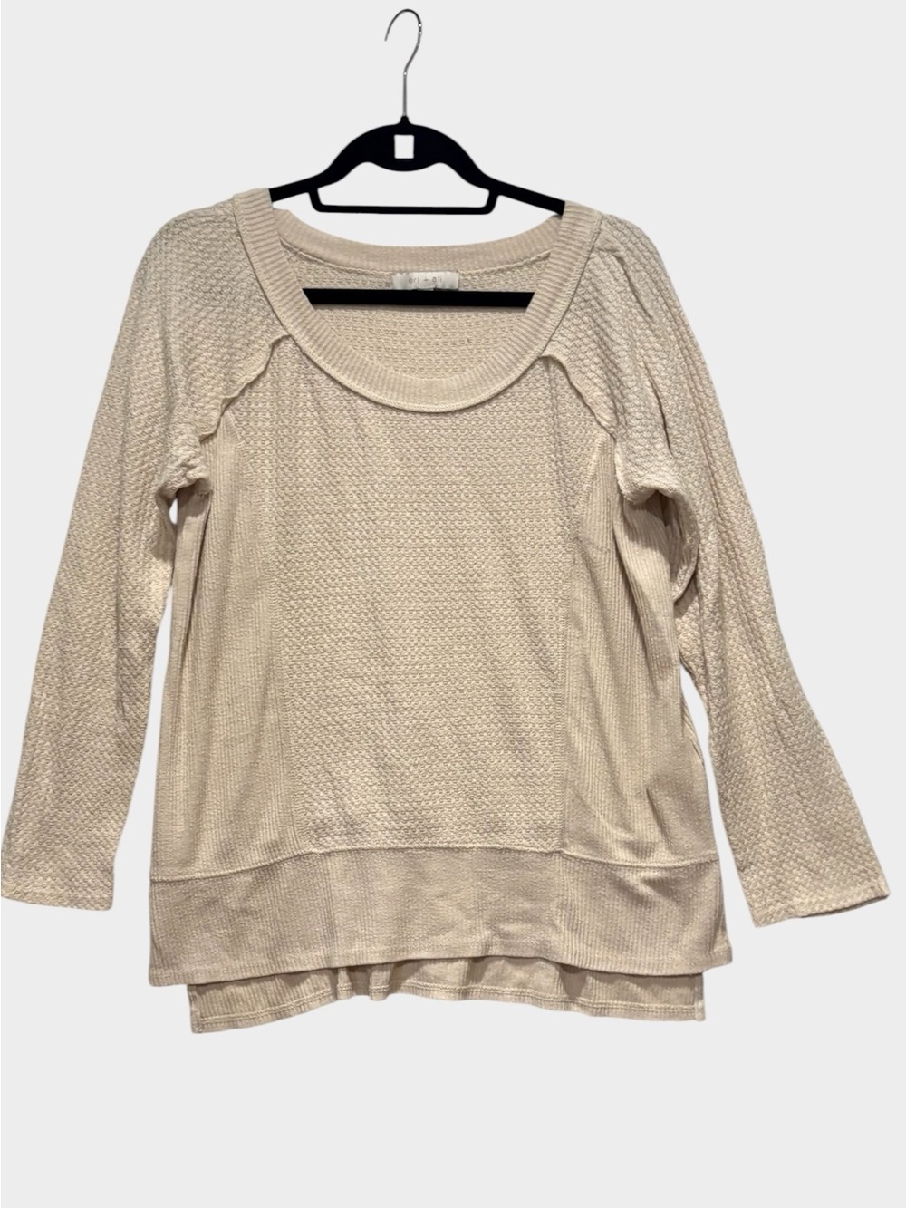 Anthropologie- eri + ali - Women's long sleeve thermal pullover - Size Medium.